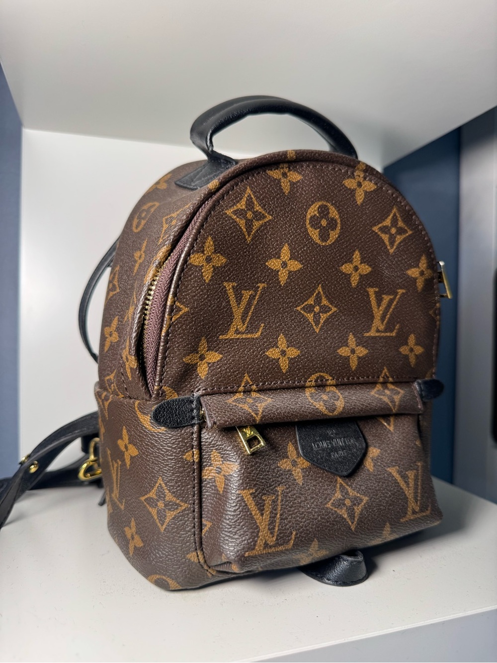 Louis Vuitton Brown Monogram Mini Backpack with Gold Hardware